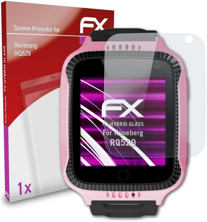 atFoliX zaštitni Film od plastičnog stakla kompatibilan sa Roneberg Rq529 zaštitom za staklo, 9h Hybrid-Glass