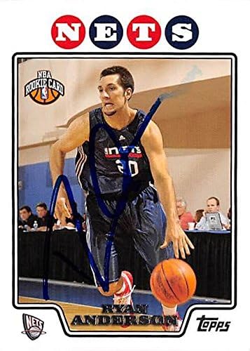 Ryan Anderson autogramirana košarkaška karta 2008 topps # 216 Rookie - nepotpisane košarkaške kartice