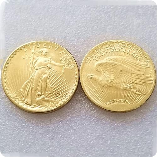 Kockeat Copy 1921-1932-P Dvostruki orao Liberty Gold Coin dvadeset dolar-replika USA Suvenir Coin Morgan