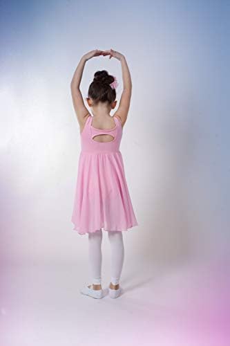 Tanzmuster ® djevojke 'balet Leotard sa suknjom - Helena - Extra Meko pamučna mješavina, ovalni rhinestone,