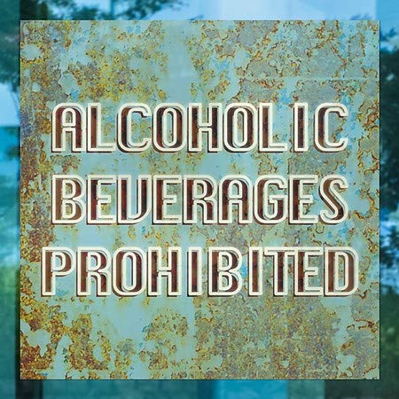CGsignLab | Alkoholna pića zabranjena - prozori za stare plavu 5 X5