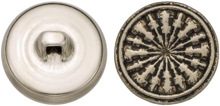 C& C Metalni proizvodi 5204 Modern Metal dugme, veličina 30 Ligne, antički nikl, 36-Pack