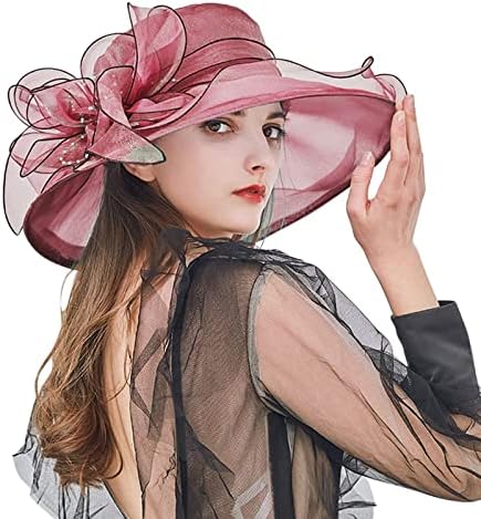 Žene ljetna haljina šešira široki list cvijet mladenke za tuširanje šešira sunčeva šešir na plaži ženski