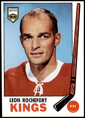 1969 TOPPS 105 Leon Rochefort Los Angeles Kings-Hockey Ex / Mt Kings-Hockey
