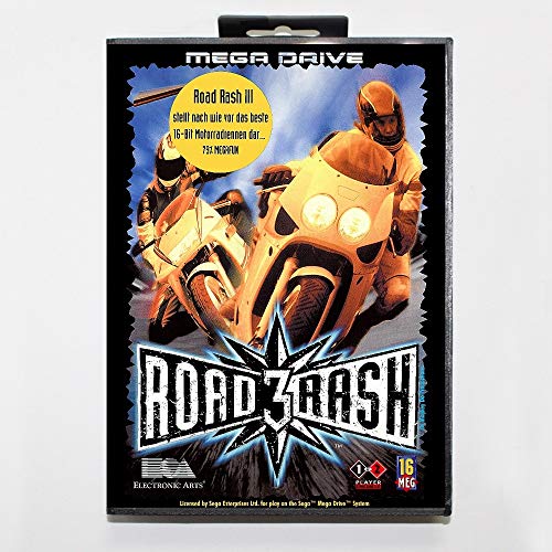 Romgame Road Rash 3 16-bitna Sega MD Game karta s maloprodajom za sega Mega pogon za Genesis