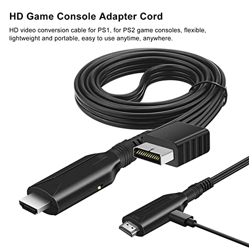 Septpenta HDMI kabl za PS1 za PS2, Plug and Play bez pogona stabilne performanse lagana i prenosiva konzola