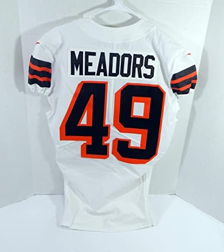 2021 Cleveland Browns Nate Meadors 49 Izdana bijeli dres 1946 P 75th 40 5 - Neintred NFL igra rabljeni