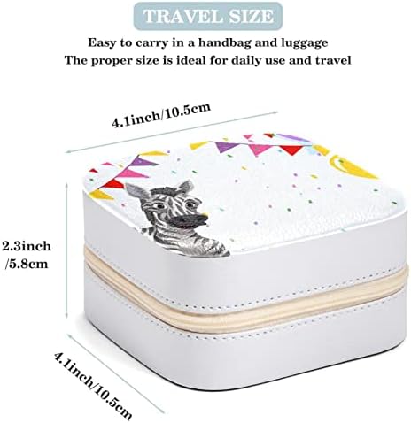 Mini Travel prijenosni nakit slučaj za prsten, privjesak, naušnica, ogrlica Organizator kutija, rođendanski pokloni Zebra na zabavi