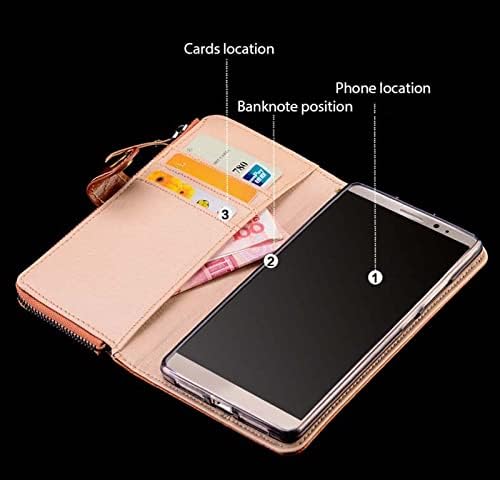 Prava kožna narukvica sa zatvaračem za telefon novčanik, za Apple iPhone 14 Pro Max Case 2022 Stend Feature