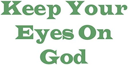 Držite oči na bogu, citirajte motivacijski znak Dekor jedinstveni dizajn Šareni citat ured Početna Dekor