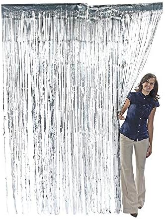 Praktične osnove 3.2 ft x 9.8 ft metalne zavjese sa resama od šljokice za Party Photo Backdrop vjenčani
