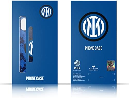 Dizajni za glavu Službeno licencirano Inter Milan Snake Wordmark Uzorci Kožne knjige Novčani poklopac Kompatibilan sa Apple iPhone 12 Pro Max