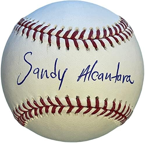Sandy Alcantara Autographing Službena bajzbol glavne lige - autogramirani bejzbol