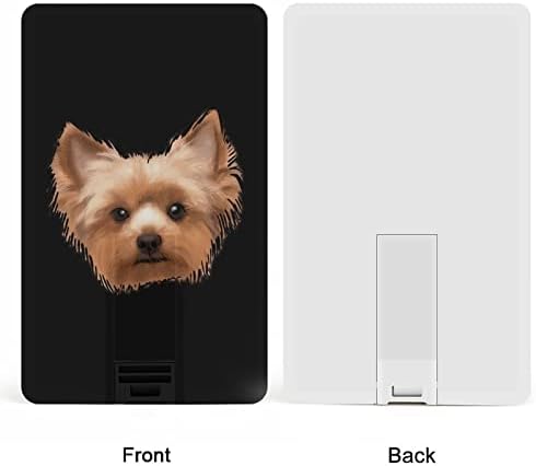 Jorkširski terijer Slatki Yorkie Dog USB Memory Stick Poslovna bljeskalica sa karticom sa kreditnom karticom