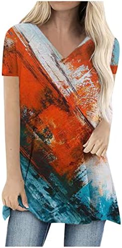 Bluza majica za teen djevojke jesen ljeto 2023 kratki rukav pamuk V izrez grafički seksi viktorijanski salon