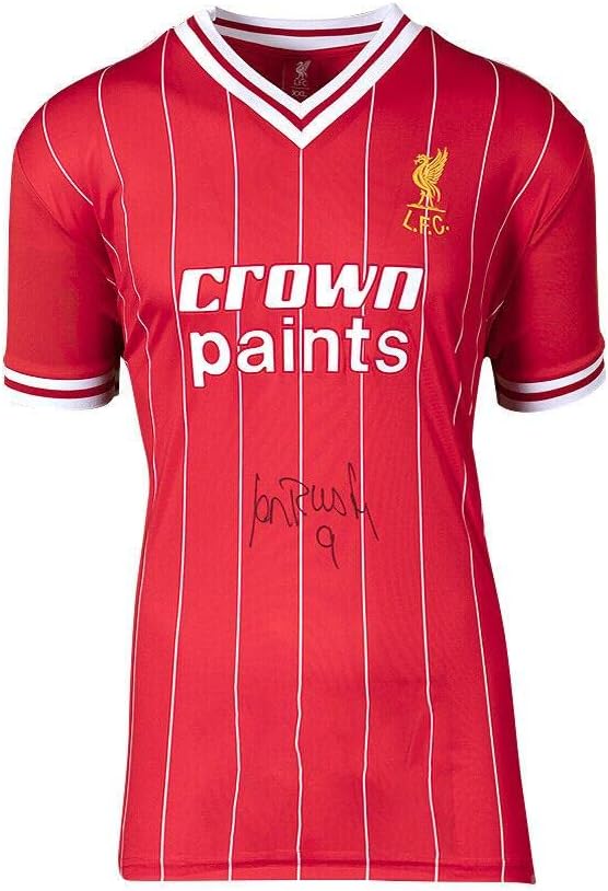 Ian Rush potpisao košulju za Liverpool - 1982, kućni autogrameni dres - nogometni dresovi
