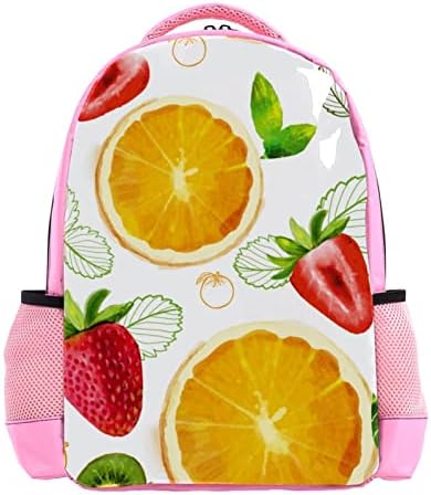 VBFOFBV ruksak za laptop, elegantan putni ruksak casual paketa na ramenu za muškarce, narančasta jagoda