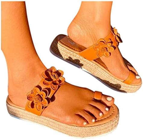 Yhiwu sandale Žene Dression Summer Espadrille Wedge Sandale Open TOE Platform Sandale Jastuk Flip Flops