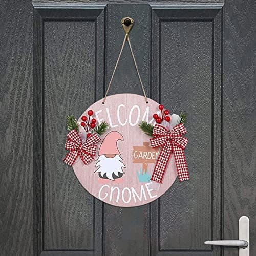 Staklo staklena ploča Vintage visi drvena vrata vijenac božićni privjesak Božićni privjesak ukras ukras na vratima zidni božićni božićni plišani snjegović