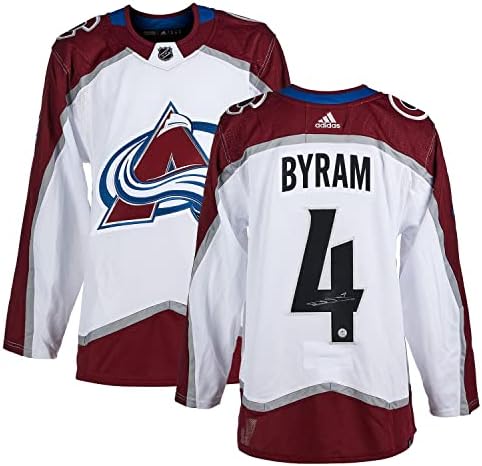 Bowen Byram potpisao je Colorado lavina bijeli dres bijeli rookie adidas - autogramirani NHL dresovi