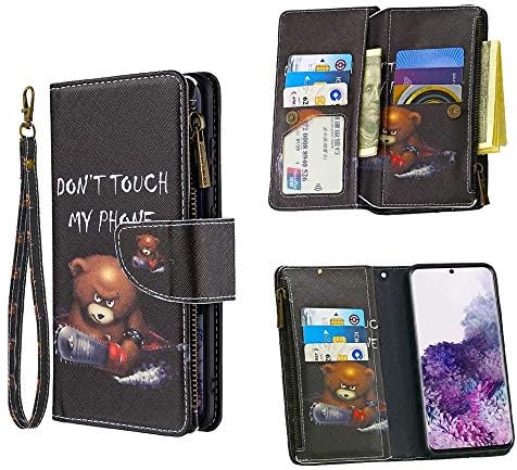 Xyx torbica za novčanik za Samsung S20 Lite, šarena PU kožna torbica sa zatvaračem 9 slota za kartice futrola
