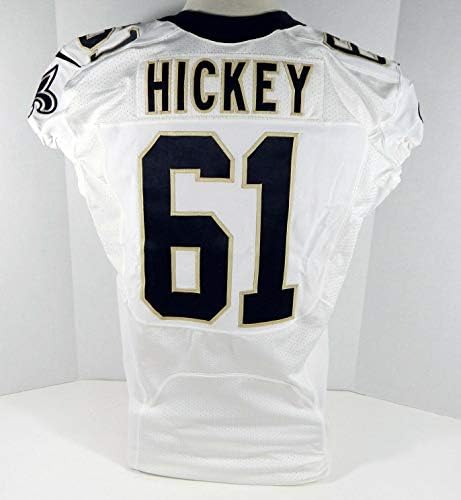 2014 New Orleans Saints Sean Hickey 61 Igra izdana Bijeli dres NOS0127 - Neincign NFL igra rabljeni dresovi