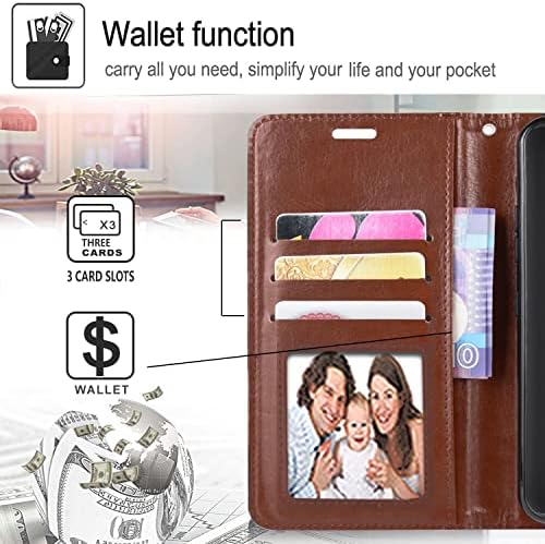 LG Stylo 6 futrola za telefon, sa [uključenim zaštitom ekrana od kaljenog stakla] STARSHOP PU kožni novčanik