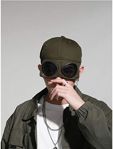 GLOOMALL Retro Aviator šešir naočare sa Šiljastom kapom naočare za sunce bejzbol kapa Hip hop maska