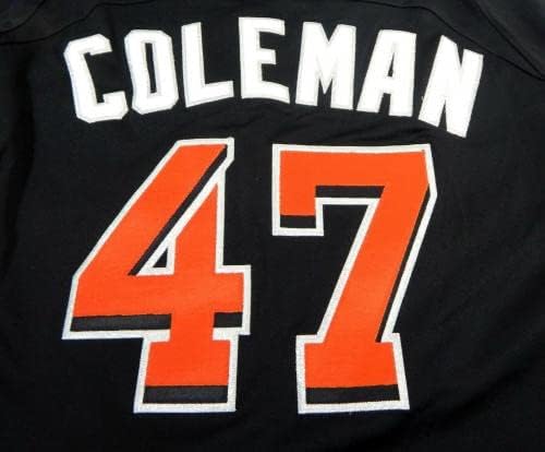 2012-13 Miami Marlins Coleman 47 Igra izdana Black Jersey St BP 48 DP18506 - Igra Polovni MLB dresovi