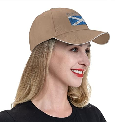 Škotska-zastava-retro-škripa-ponosna kapa za bejzbol kapa patka kapaka na otvorenom kapu modna crna