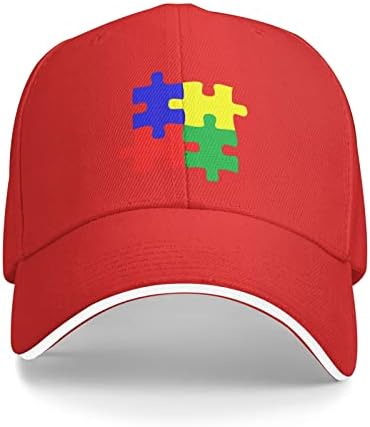 UDTXMPE komad nečije Puzzle šešir za autizam muškarci žene modni šeširi za ribolov Tata kapa Hip Hop sportske