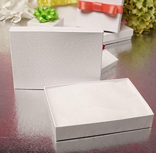 Glamorizirajte se Poklon kutija za nakit punjena vlaknima [3.5 x 3.5 x 1] i [4 x 4 x 1]
