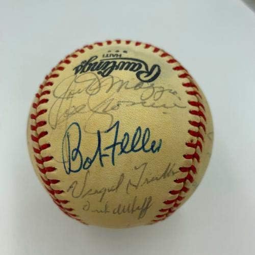 Joe Dimaggio Freddie Lindstrom Yankees Dani starih tajmora Hof Multi potpisan bejzbol - autogramirani bejzbol
