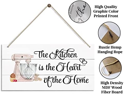 Kuhinja Srce matičnog znaka, smiješno rustikalno kuhinjski dekor za šalter, seoska kuća na kuhinju, ukras
