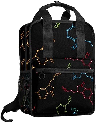 Tbouobt putni ruksak lagani laptop casual ruksak za žene muškarci, obrazac hemijske formule