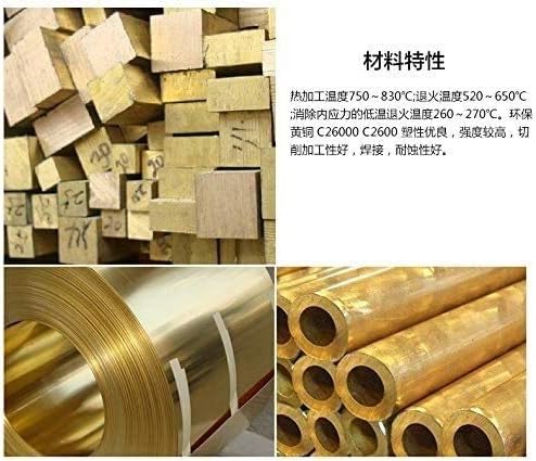 NIANXINN Mesingani bakarni lim metalna sirovina za hlađenje industrijski materijali H62 Cu 100mmx300mm,2.5mmx100mmx300mm Lim od čistog bakra