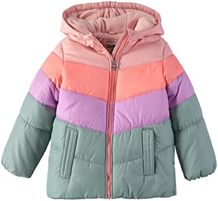 OshKosh B'gosh Girls ' Perfect Colorblocked Jacket Coat