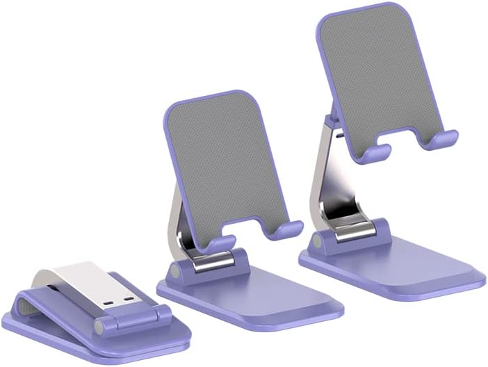 Lovinfive sklopivi telefon za stol - Visina Podesivi držač mobitela Prijenosni mobilni telefon Desktop Dock kompatibilan sa iPhoneom 13 Pro Max Mini, 12 11 XR x 8 7 6 Plus SE, 4-8 '' pametni telefon
