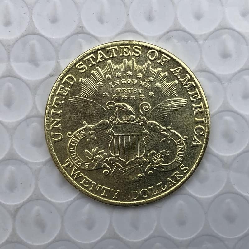 1890p verzija Američki 20 zlatni novčić mesinga antiknog rukotvorine inozemnih komemorativnih novčića 34mm