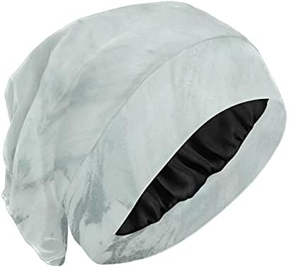 Kapa za spavanje snimka Radni šešir Bonnet Beanies za žene Mramorni kamen apstraktni prugasti kapu za spavanje Radni šešir za kosu noćne kape