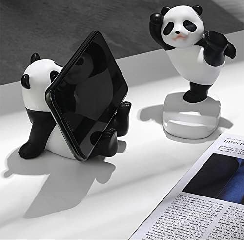 Pribor za štand za štand Resin Panda figurine Početna Dekor ukrasni ukras za tablice Slatka držač telefona