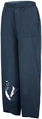 Miashui pantalone za žene Casual jesen ženske čvrste Casual pantalone štampane pantalone elastični džepovi