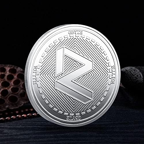 Kovanica sa srebrnim digitalnim virtualnim novčićima GByte kovanica šifrirana valuta 2021 Sakupljač sabirnika sa zaštitnim poklopcem