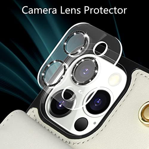 HianDier za iPhone 13 Pro MAX 6,7-inčna torbica za novčanik sa lancem za narukvicu + zaštitnik sočiva kamere,