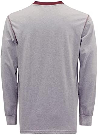 Bocomal Fr Shirts za muškarce CAT2 5.5 Oz Henley Shirts Vatrootporna Vatrootporna košulja sa dugim rukavima