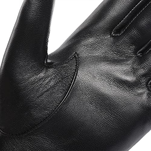 N / A muške zimske kožne rukavice vožnja jahanje vjetrootporna moda sa toplim kožnim ekranom osetljivim na dodir