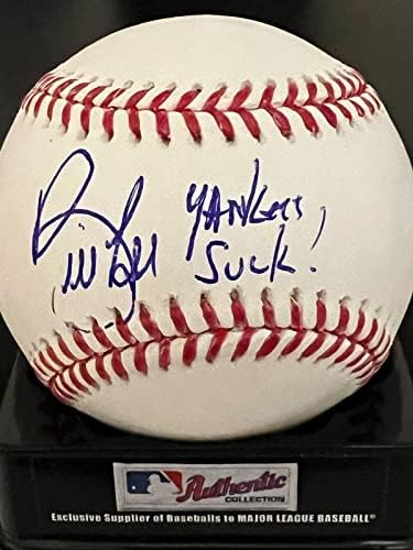 Bill Lee Boston Red Sox Yankees sisati potpisani OML bejzbol - autogramirani bejzbol