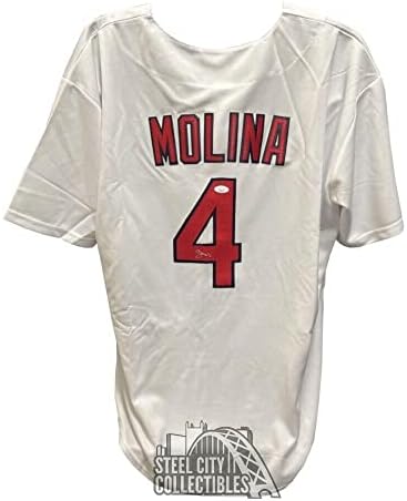 Yadier Molina Autographiped St Louis Cardinals Majestic Baseball Jersey - JSA COA - autogramirani MLB dresovi