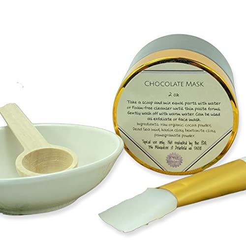 Čokoladna maska sirovi kakao i glineni prah prirodni proizvod