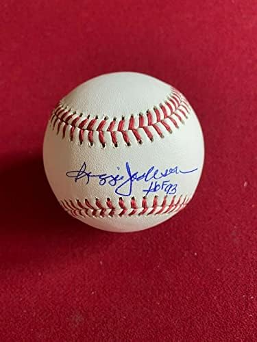 Reggie Jackson, autogramirani , službeni baseball - autogramirani bejzbol